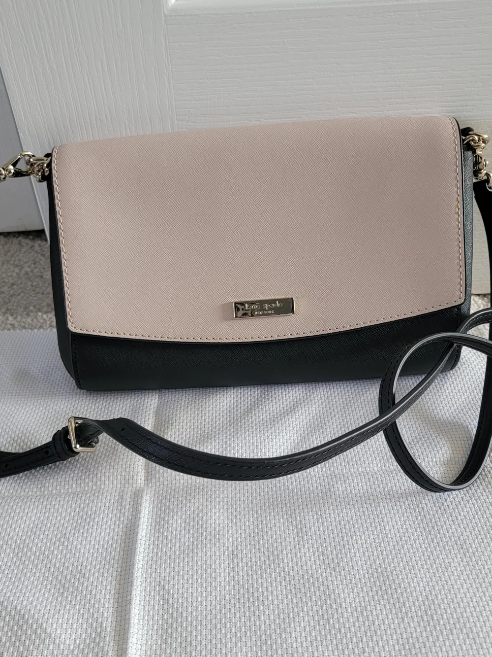 Kate Spade Two-Tone Pink and Black Crossbody Bag
